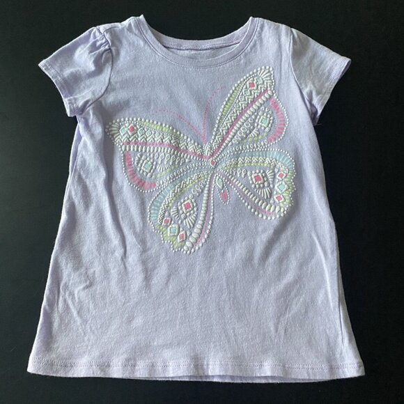 Children's Place Lavender Butterfly T-Shirt - Picture 1 of 5